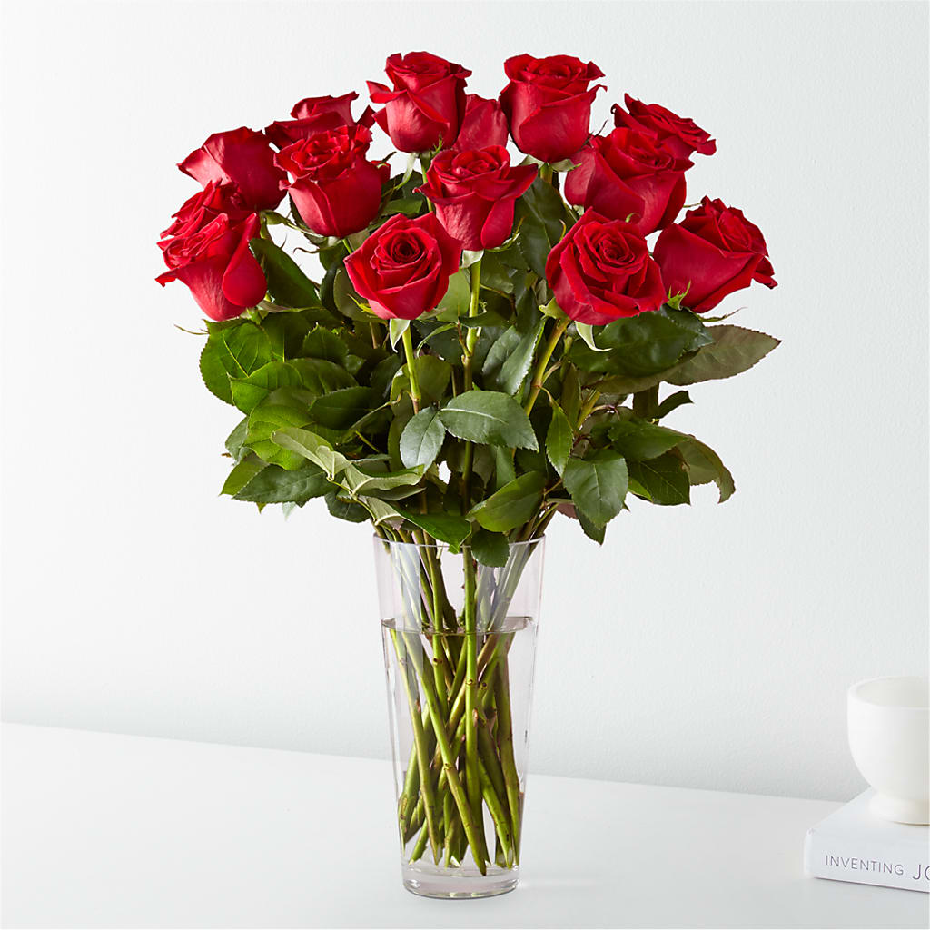 Long Stem Red Rose Bouquet – Le Bloom Floral, Le Mars IA