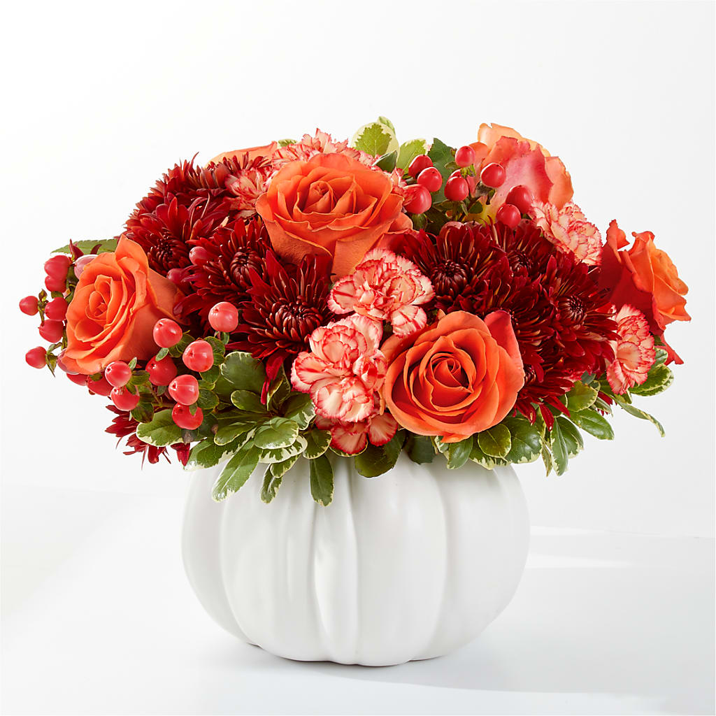 Autumn Air Pumpkin Bouquet – Le Bloom Floral, Le Mars IA
