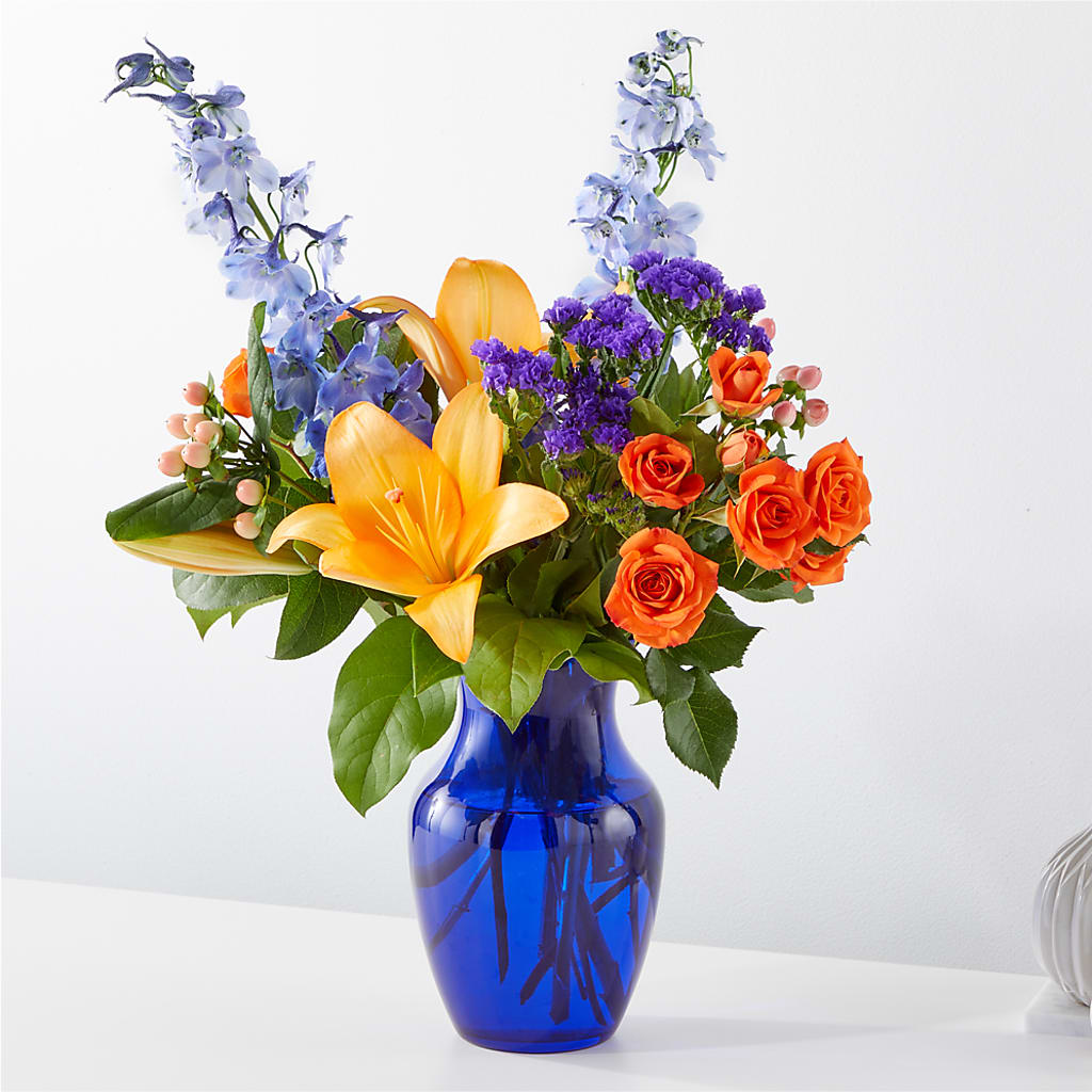 Radiant Citrus Bouquet – Le Bloom Floral, Le Mars IA