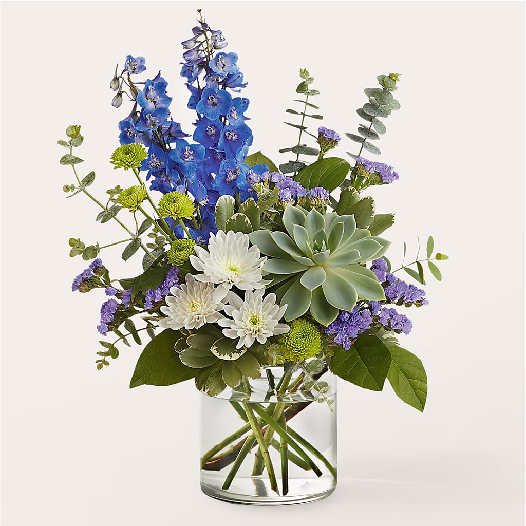 Cerulean Waves Bouquet – Le Bloom Floral, Le Mars IA
