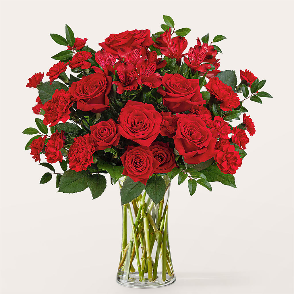 Brilliant Ruby Bouquet – Le Bloom Floral, Le Mars IA