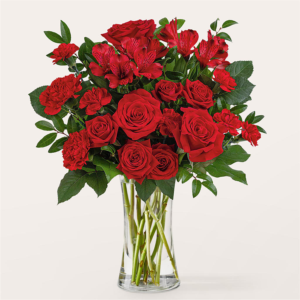 Brilliant Ruby Bouquet – Le Bloom Floral, Le Mars IA