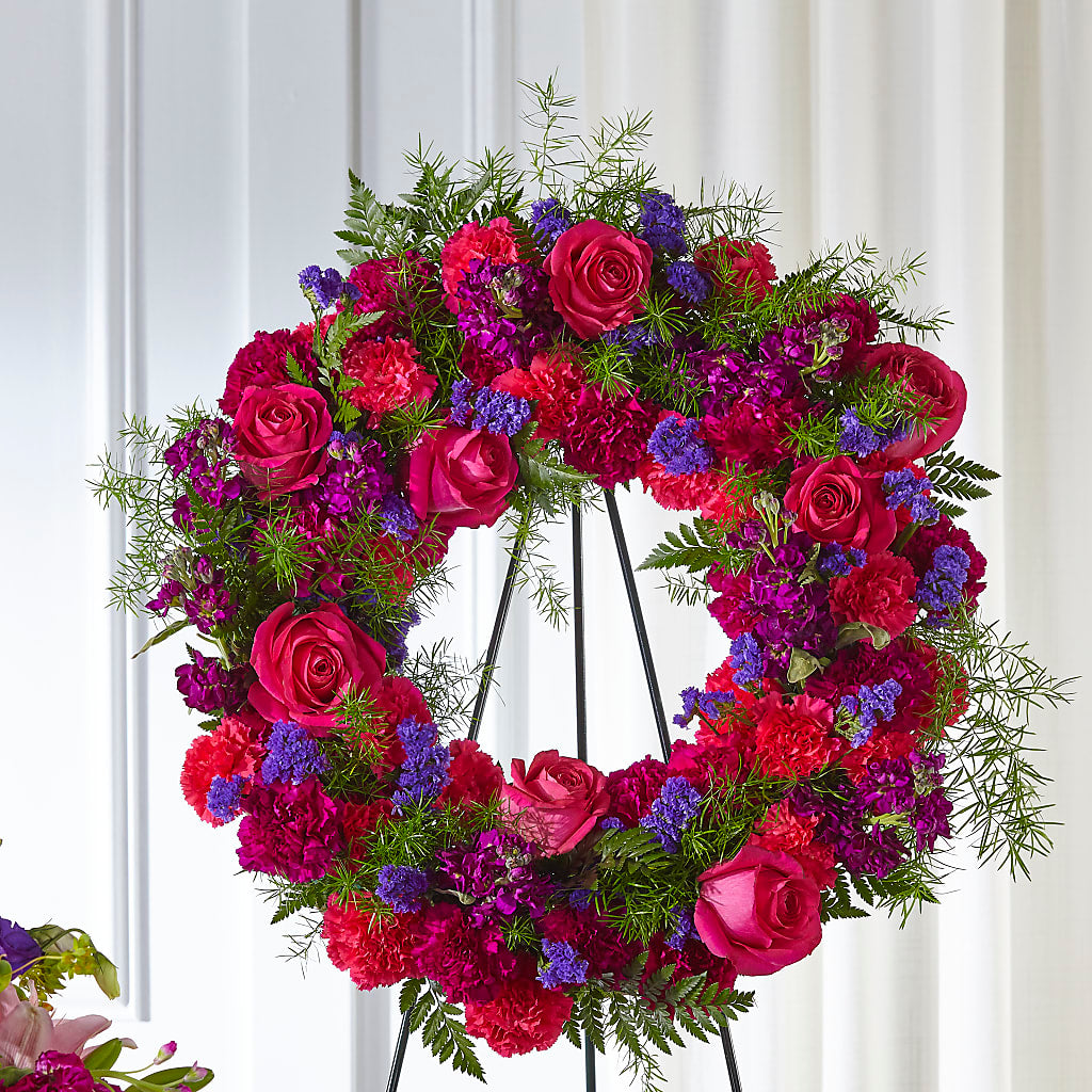 Calming Colors Wreath – Le Bloom Floral, Le Mars IA