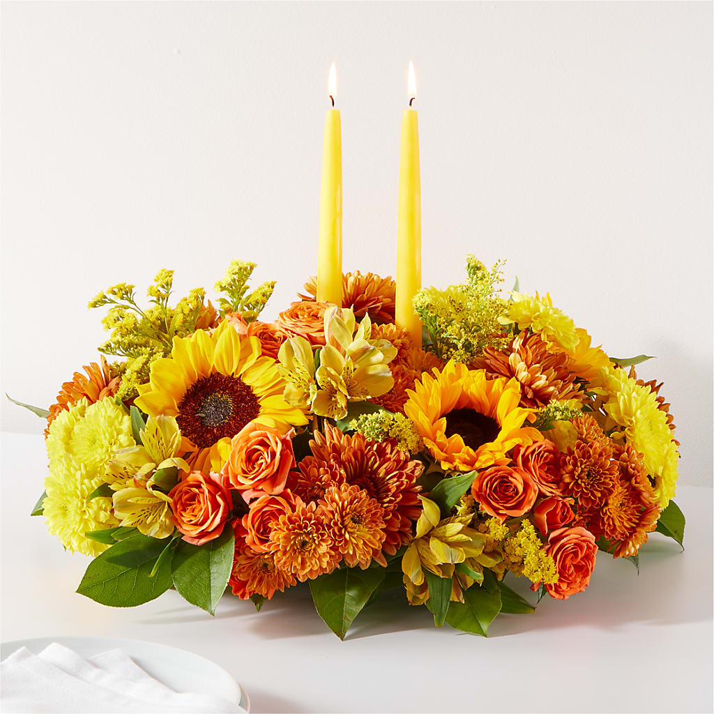 Autumn Harmony Centerpiece – Le Bloom Floral, Le Mars IA