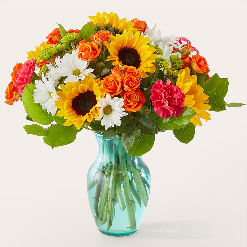 Sun-drenched Blooms Bouquet – Le Bloom Floral, Le Mars IA