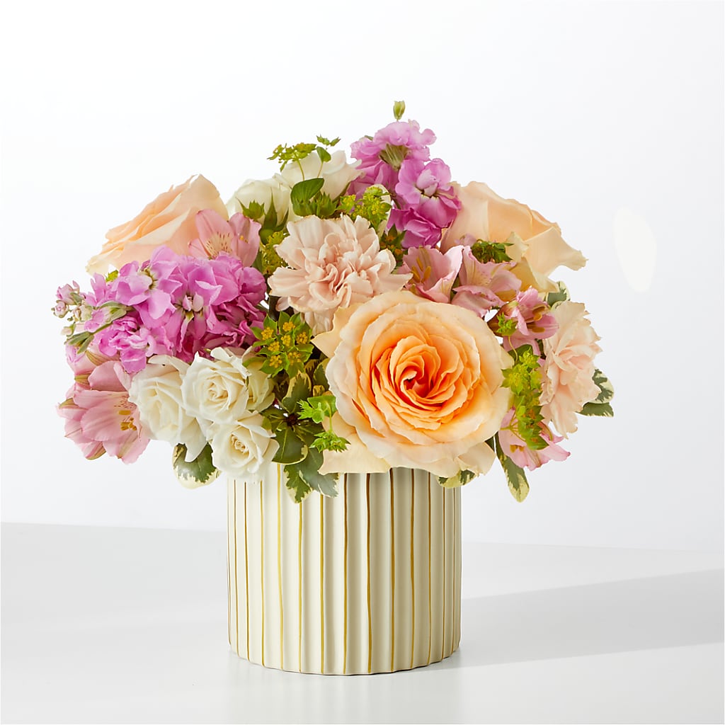 Paradise Bouquet with Ivory Vase – Le Bloom Floral, Le Mars IA