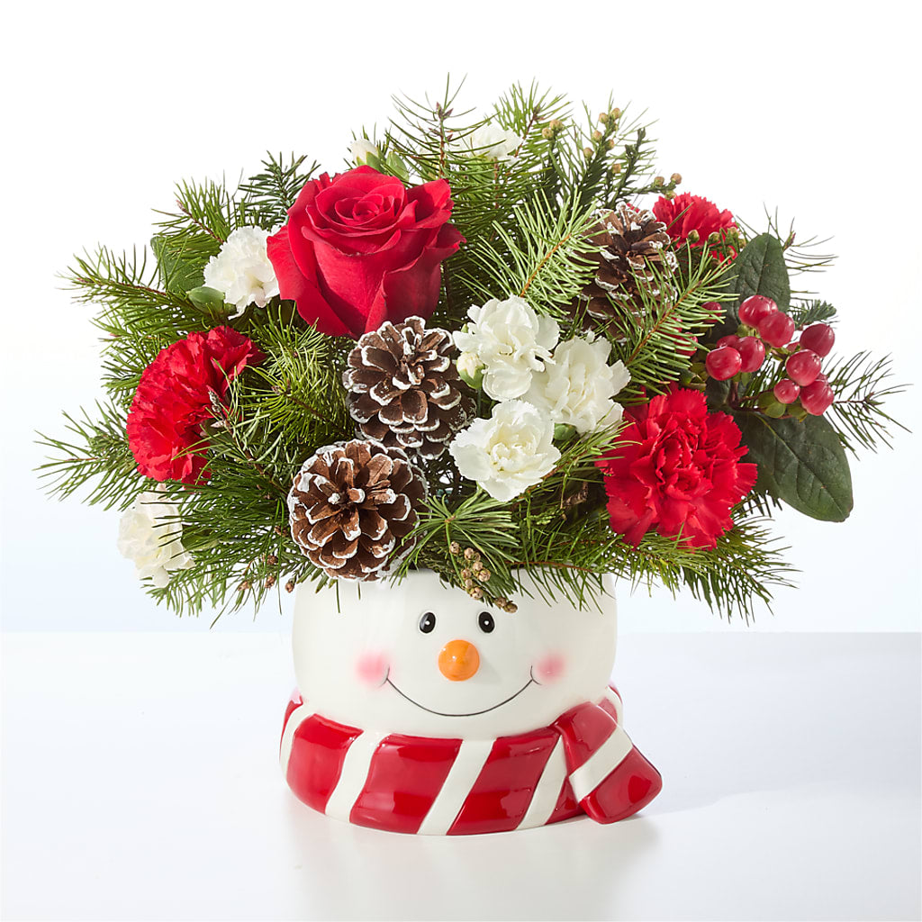 Jolly Snowman Bouquet –  Le Bloom Floral, Le Mars IA