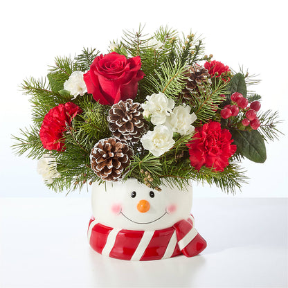 Jolly Snowman Bouquet –  Le Bloom Floral, Le Mars IA