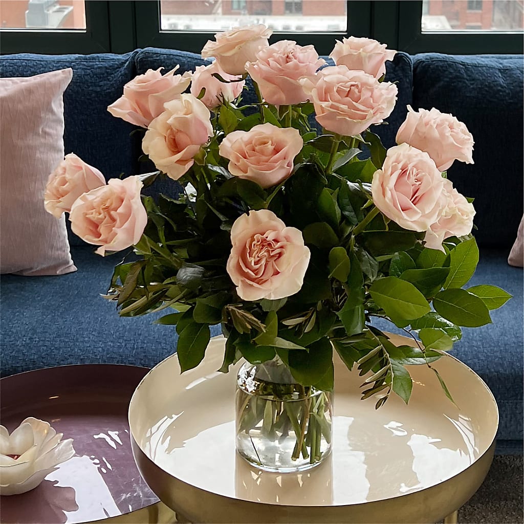 Long Stem Pink Rose Bouquet –  Le Bloom Floral, Le Mars IA