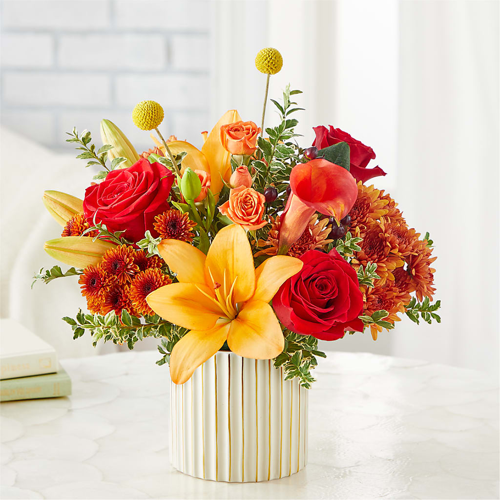 Scarlet Skies Bouquet –  Le Bloom Floral, Le Mars IA