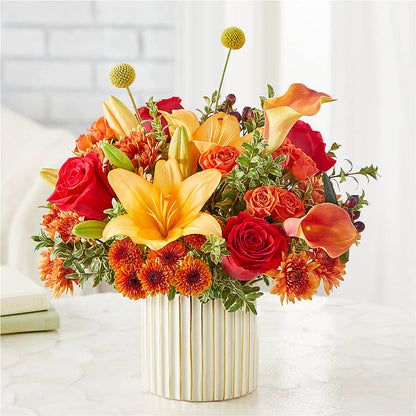 Scarlet Skies Bouquet –  Le Bloom Floral, Le Mars IA