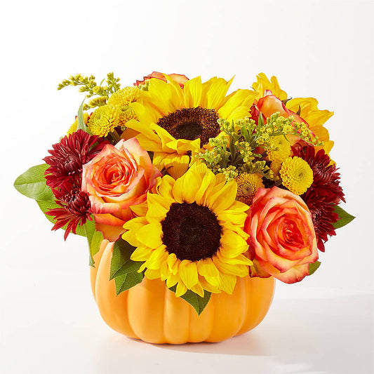 Golden Gourd Pumpkin Bouquet –  Le Bloom Floral, Le Mars IA