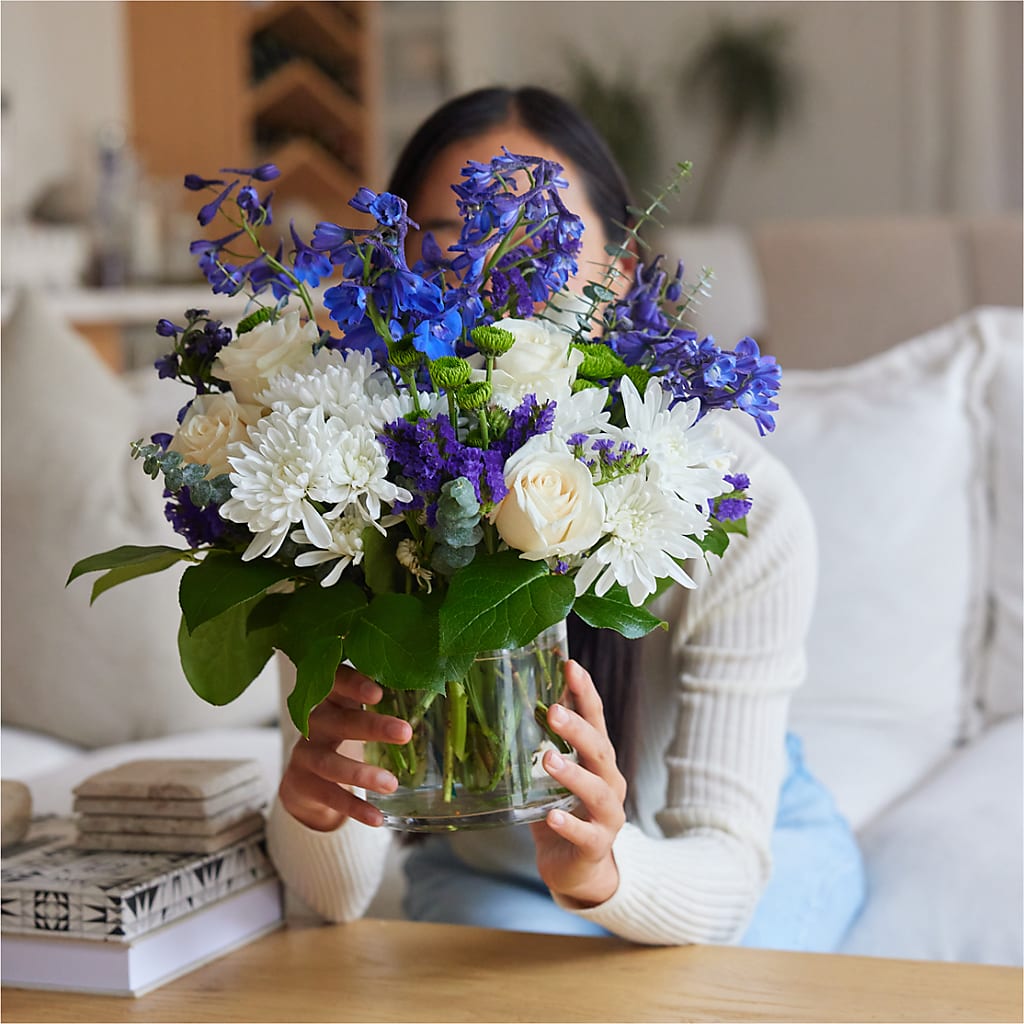 Cerulean Waves Bouquet –  Le Bloom Floral, Le Mars IA