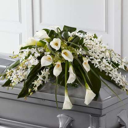 Angel Wings Casket Spray –  Le Bloom Floral, Le Mars IA