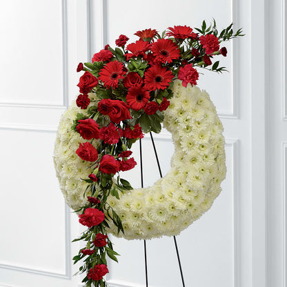 Graceful Tribute Wreath –  Le Bloom Floral, Le Mars IA