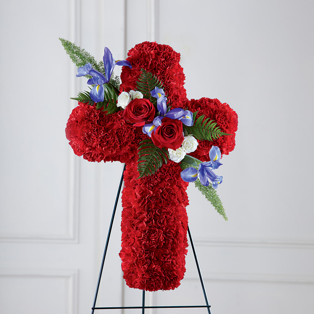 Faithful Hero Floral Cross –  Le Bloom Floral, Le Mars IA