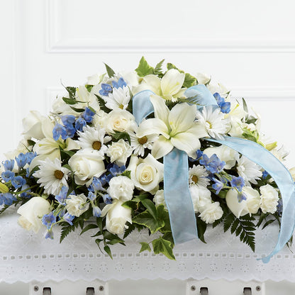 Tender Treasure Casket Spray –  Le Bloom Floral, Le Mars IA