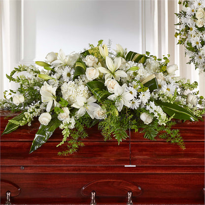 Abundance Casket Spray –  Le Bloom Floral, Le Mars IA