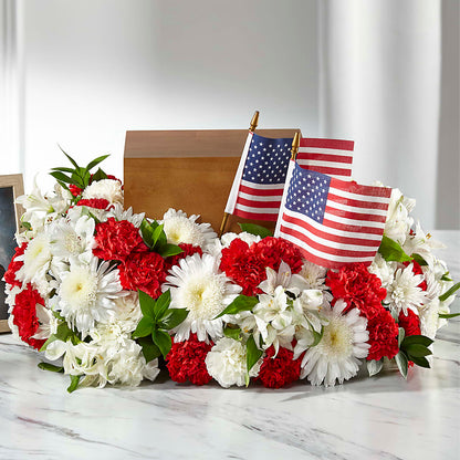 Spirit of Patriotism Cremation Adornment –  Le Bloom Floral, Le Mars IA