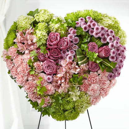 Heartwarming Standing Heart –  Le Bloom Floral, Le Mars IA