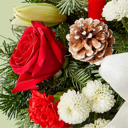 Seasonal Festivities Centerpiece –  Le Bloom Floral, Le Mars IA