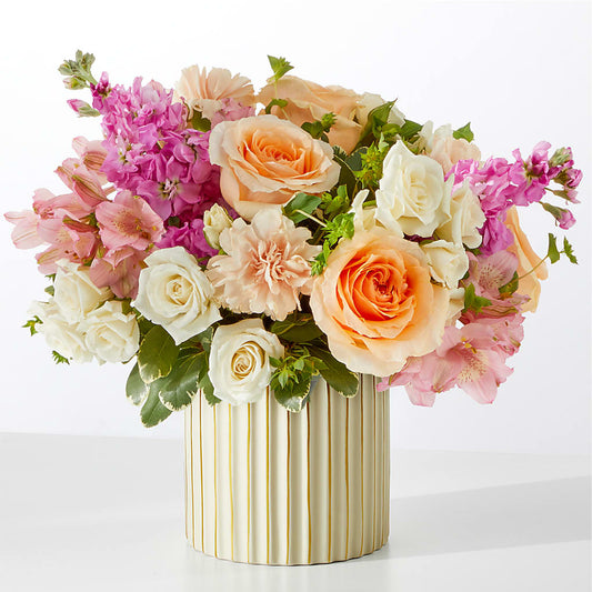 Paradise Bouquet with Ivory Vase –  Le Bloom Floral, Le Mars IA