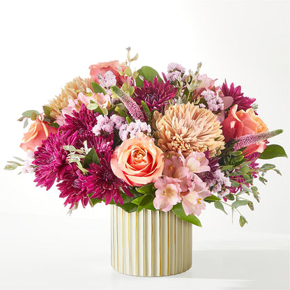 Berry Cobbler Bouquet with Ivory Vase –  Le Bloom Floral, Le Mars IA